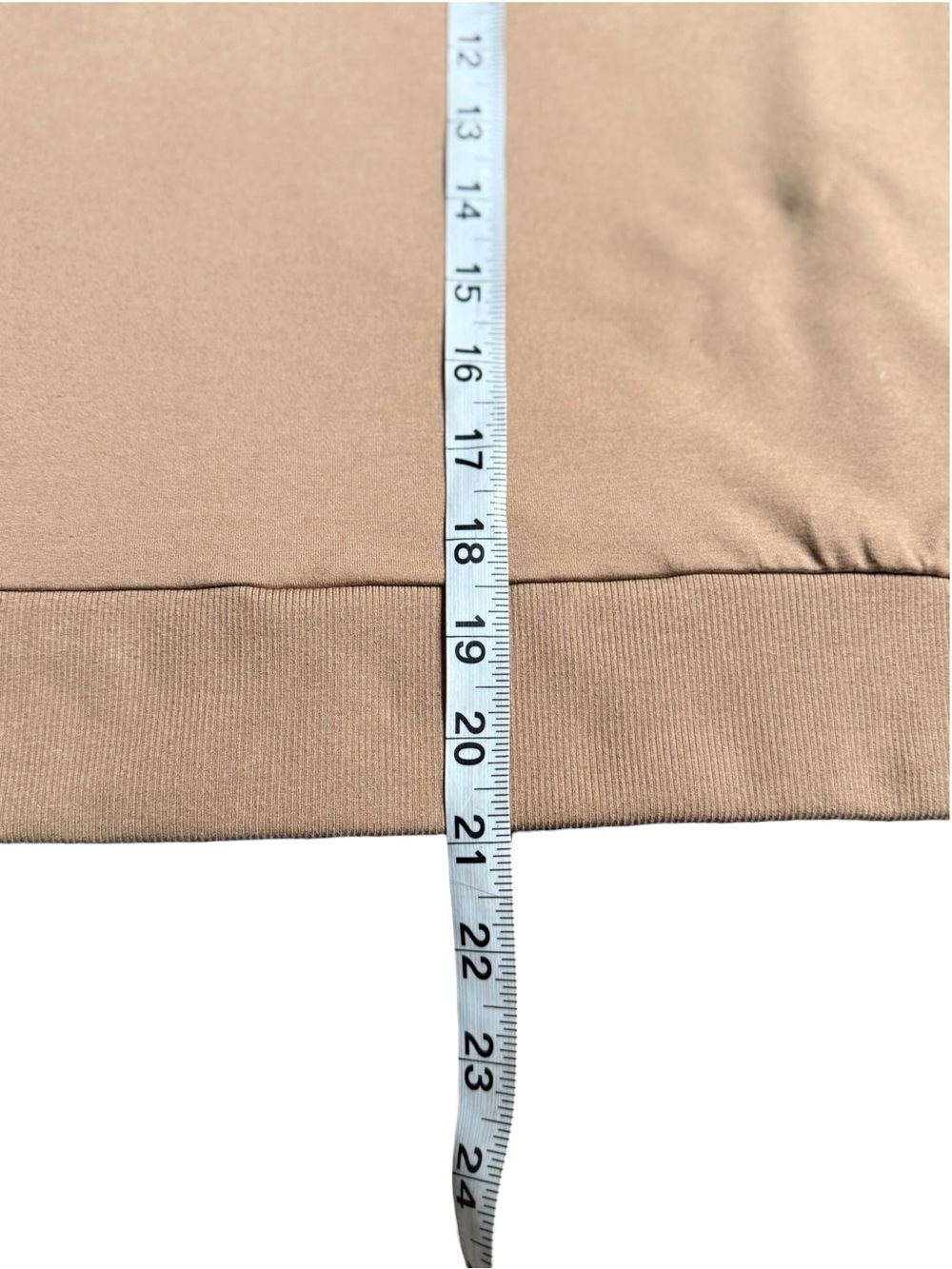 Vuori Women’s Crewneck Sweatshirt Tan Brown Raglan Pullover Size L - Picture 8 of 8